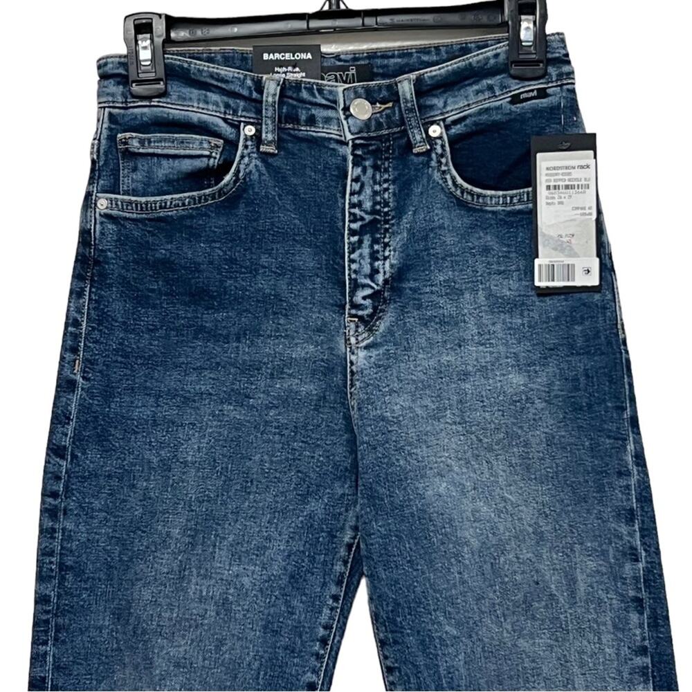 Mavi Barcelona High Rise Loose Straight Blue Jeans Women Size 26 - Picture 4 of 15